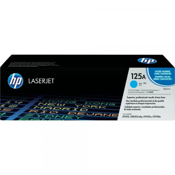 HP 125A Color LaserJet CB541A Cyan CM1312 CM1512 CP1215 CP1515 CP1517 CP1518 CP1519