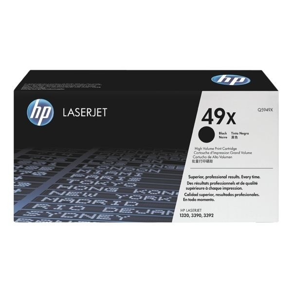 HP 49X Toner Q5949X Black HP LaserJet 1320 HP LJ3390 HP LJ3392