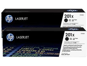 HP 201X Toner Black Doppelpack CF400XD HP Color LaserJet Pro 200 M252n Pro MFP M277n