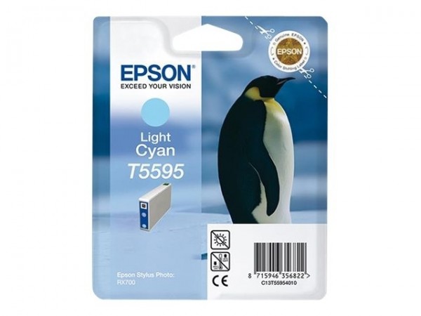 Epson Tintenpatrone T5595 Light Cyan für Stylus Photo RX700