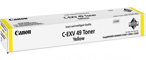 Canon C-EXV49 Toner Yellow 8527B002 iR C3300 C3320 C3325 C3330 C3520 C3525 C3530i