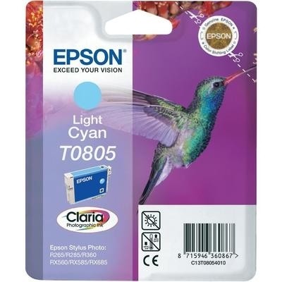 Epson Tintenpatrone T0805 Light Cyan für Stylus Photo R265 R285 R360 RX560