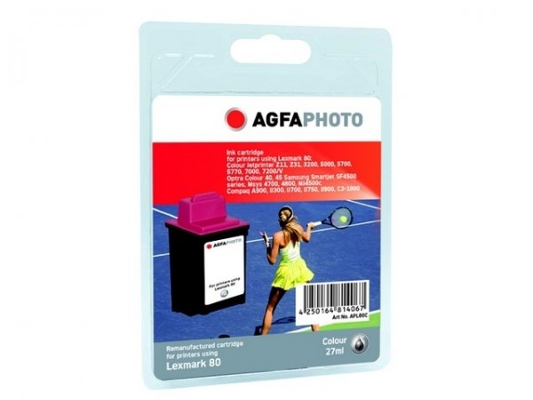 AGFAPHOTO L80C Lexmark CJP3200 Tinte Color27ml