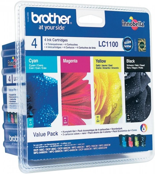 Brother Valuepack Schwarz Magenta Cyan Gelb DCP-185 DCP-383 MFC-490 MFC5890 6490 6690 6890