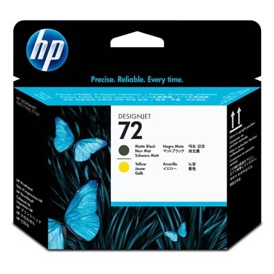 HP 72 Druckkopf Schwarz matt + Gelb für DesignJet T700 T1100 T1200 T2300 C9384A