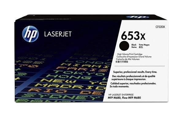 HP 653X Toner Black CF320X HP Color LaserJet Enterprise M680 HP Color LaserJet Enterprise Flow M680z