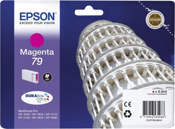 Epson Tintenpatrone 79 Magenta für WorkForce Pro WF-4630 WF-4640 WF-5110