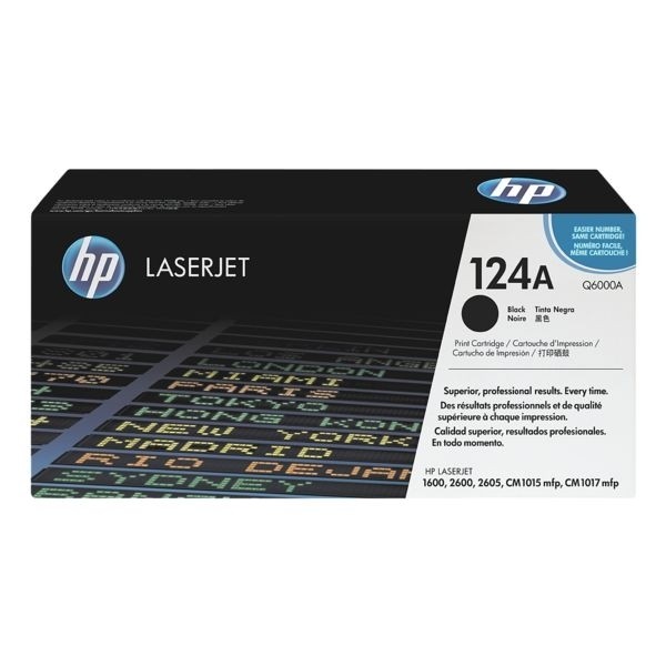 HP 124A Toner Black CLJ1600 CLJ2600 CLJ2605 CM1015 CM1017 Q6000A