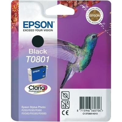 Epson Tintenpatrone T0801 Black für Stylus Photo R265 R285 R360 RX560