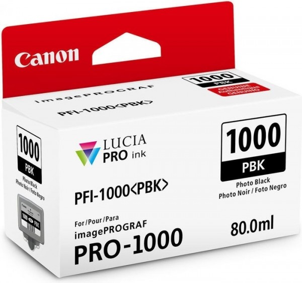 Canon PFI-1000PBK Foto-Schwarz 80ml imagePROGRAF Pro-1000
