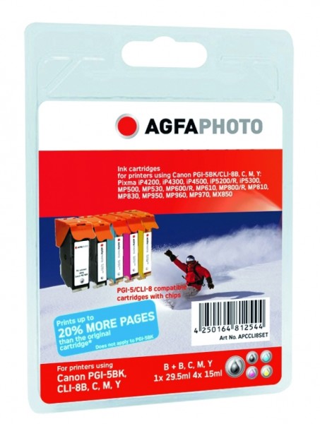 AGFAPHOTO CCLI8SET Canon MP800 SET