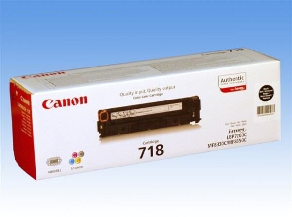 Canon 718 Cartridge Black 2662B002 LBP 7200 7660 MF8350 8380