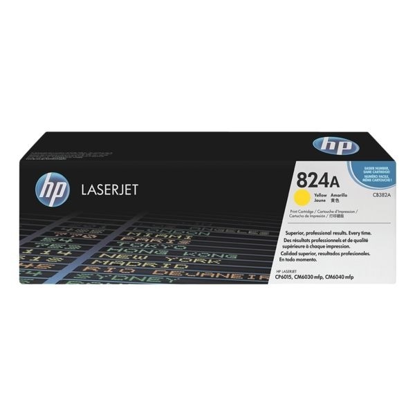 HP 824A Toner yellow CB382A HP Color LaserJet CP6015 HP CM6030 CM6040 CM4049