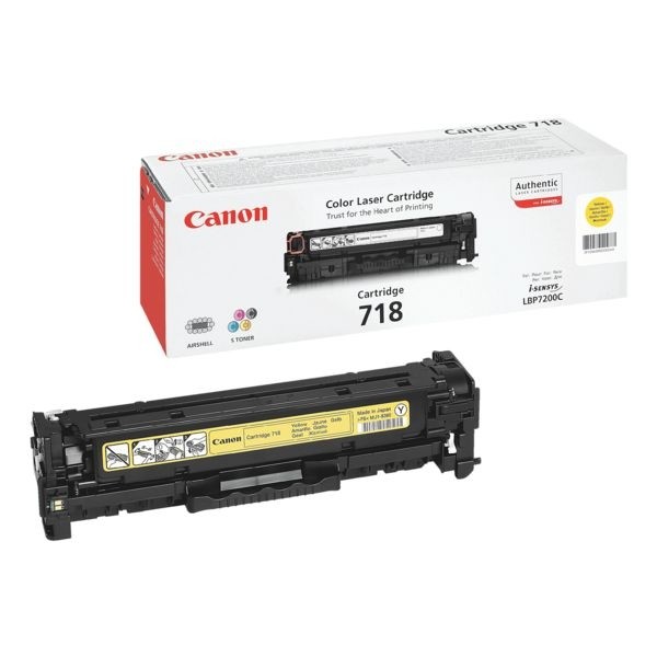 Canon Cartridge 718 Toner Yellow 2659B002 LBP 7200 MF8350 MF8380