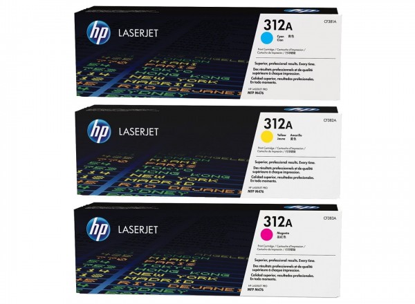 HP 312A Toner MultiPack CF440AM für LaserJet Pro 400 Color MFPM476