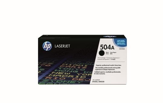 HP 504A Toner Black für Color LaserJet CP3525 CM3530 CE250A