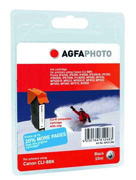 AGFAPHOTO CCLI8B Canon MP800 Tinte black