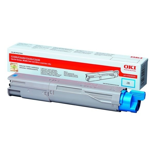 OKI Toner Cyan für C3300 C3400 C3450 C3600 HC 43459331