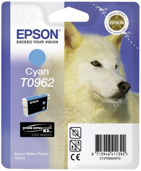 Epson Tintenpatrone T0962 Cyan für Stylus Photo R2880