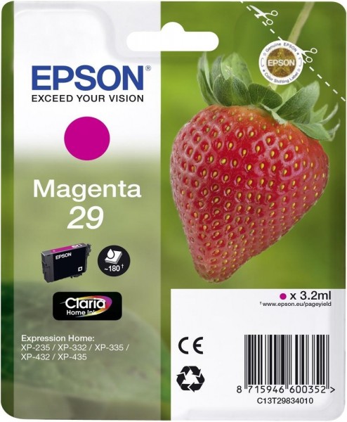 Epson Tinte Erdbeere 29 Magenta Claria Home Singlepack