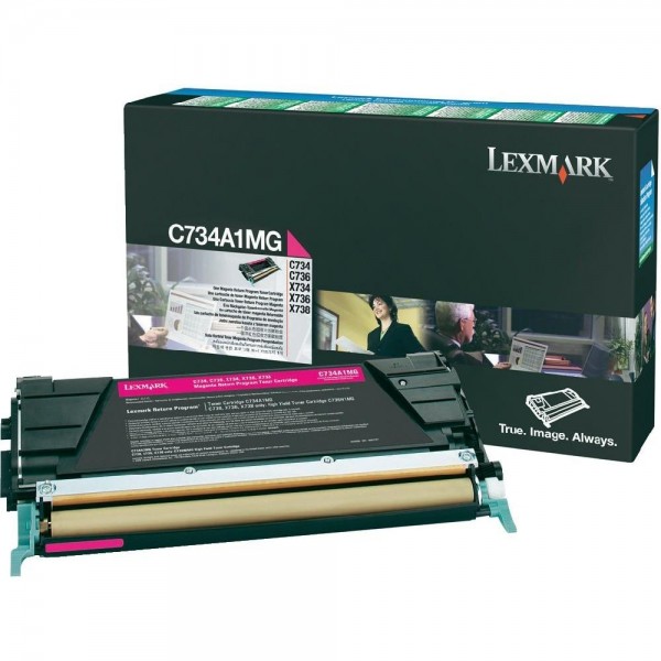 Lexmark C734A1MG Toner Magenta C734 C736 CS736dn X734dn X736dn X738dn **Abverkauf!*