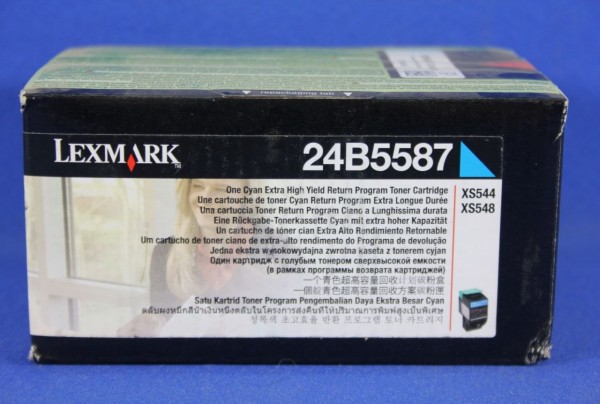 Lexmark 24B5587 Toner Cyan für XS544 XS548