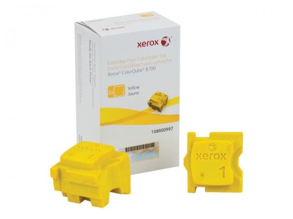 XEROX ColorQube 8700 Festtinte STIX 2 Yellow Solid Ink