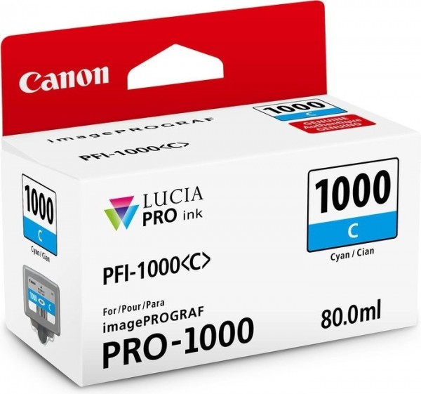 Canon PFI-1000C Cyan 80ml imagePROGRAF Pro-1000
