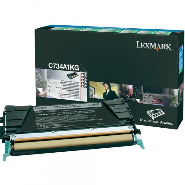 Lexmark C734A1KG Toner Black Lexmark C734 C736 CS736dn Lexmark X734dn X736dn X738dn