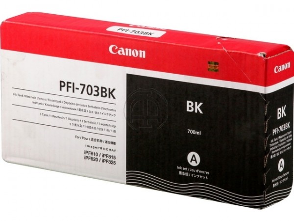 Canon PFI-703BK Black dye 700ml iPF 810 iPF815 iPF820 iPF825