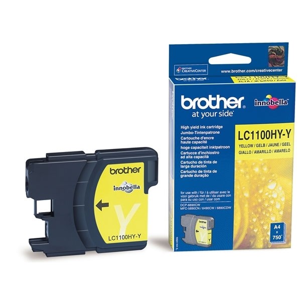 Brother Tintenpatrone Yellow LC1100HYY DCP-6690 MFC-5890CN 5895 MFC-6490CN 6690 MFC-6890CDW