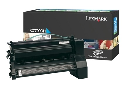 Lexmark C770 C772 X772 Cyan Toner Rückgabe-Tonerkassette C7700CH