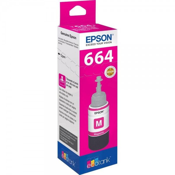 Epson Tinte T6643 magenta 70 ml für EcoTank ET-14000 ET-16500 ET-2500 ET-2550 ET-2600 ET-2650