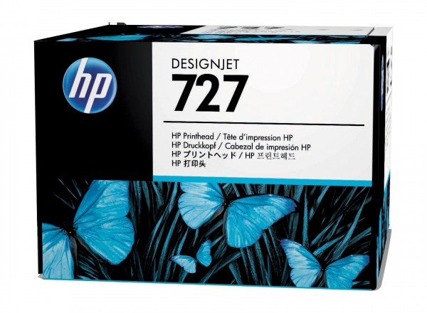 HP 727 Druckkopf Schwarz und Farbe für DesignJet T920 T930 T1500 T1530 T2500 B3P06A