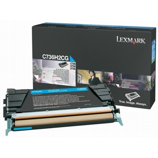 Lexmark C736 X736 X738 Toner Cyan 10.000 Seiten