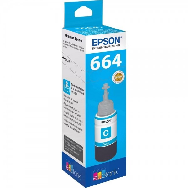 Epson Tinte T6642 cyan 70 ml für EcoTank ET-14000 ET-16500 ET-2500 ET-2550 ET-2600 ET-2650