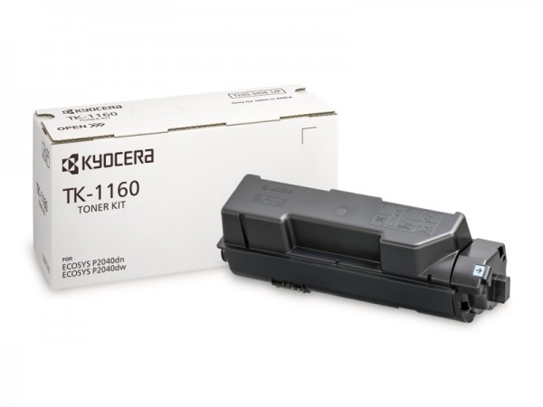 Kyocera TK-1160 Toner Schwarz für Ecosys P2040 Ecosys P2040dw 1T02RY0NL0 Original