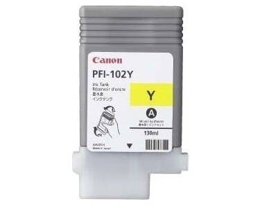 Canon Tinte PFI-102Y Yellow IPF-500 iPF-600 610 650 IPF-750 iPF-755 760 iPF765 LP17 LP24 0898B001