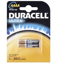 Duracell (MX2500) Ultra Batterie Alkali LR61 (AAAA) 2er Blister