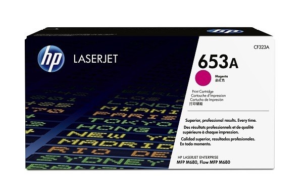 HP 653A Toner Magenta CF323A HP Color LaserJet Enterprise M680 HP Color LJ Enterprise Flow M680z