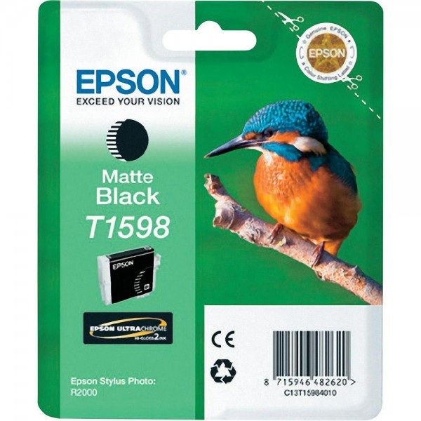 Epson Tintenpatrone T1598 Matte Black für Stylus Photo R2000