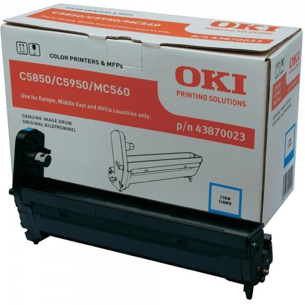 OKI Bildtrommel Cyan C5850 C5950 MC560 Drum Unit 43870023