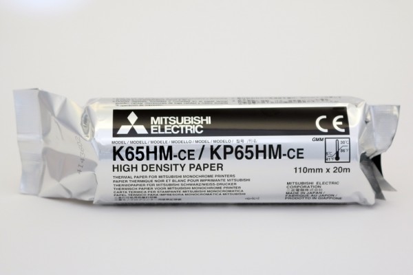 Mitsubishi K65HM Videoprinterpapier P66 Thermal Papier Rolle
