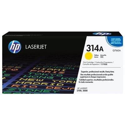 HP 314A Yellow für Color LaserJet CLJ2700N CLJ3000N CLJ3000DTN Q7562A Top Preis!!