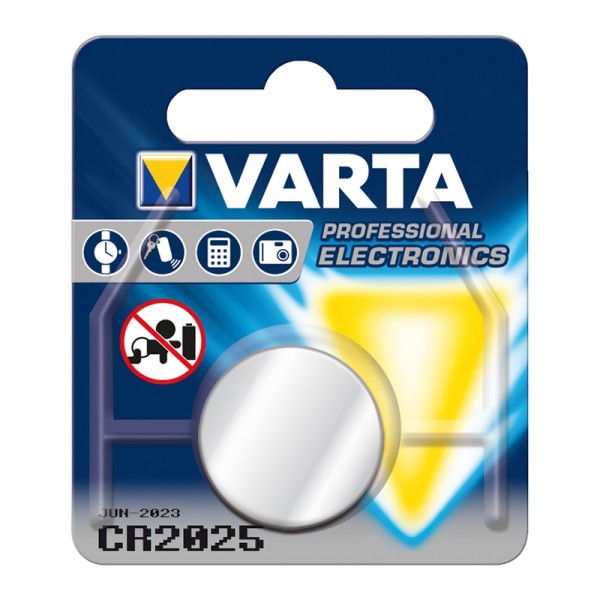 Varta CR2025 Knopfzelle Lithium 3Volt für PIN TAN Generator