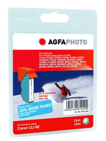 AGFAPHOTO CCLI8C Canon MP800 Tinte cyan