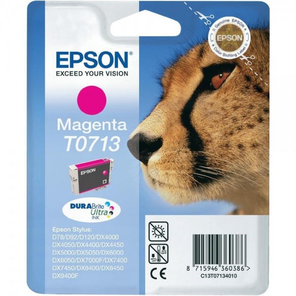 Epson Tintenpatrone T0713 Magenta für Stylus D78 D92 D120 DX4000