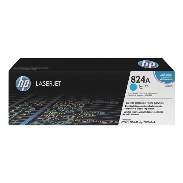 HP 824A Toner cyan CB381A HP Color LaserJet CP6015 CM6030 CM6040 CM4049