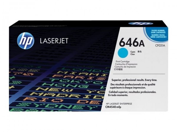 HP 646A CF031A Toner Cyan für Color LaserJet CM4540