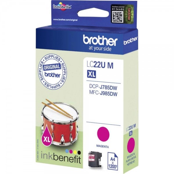 Brother LC-22UM Tintenpatrone Magenta für DCP J785DW MFC J985DW